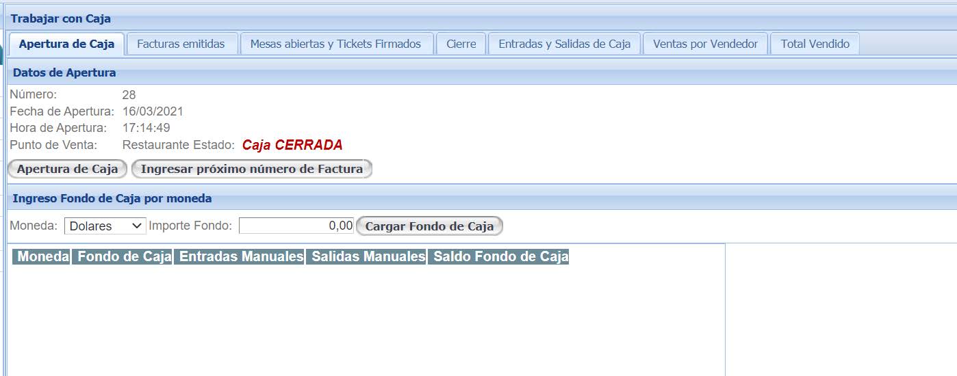Control de Desayunos y Consumos