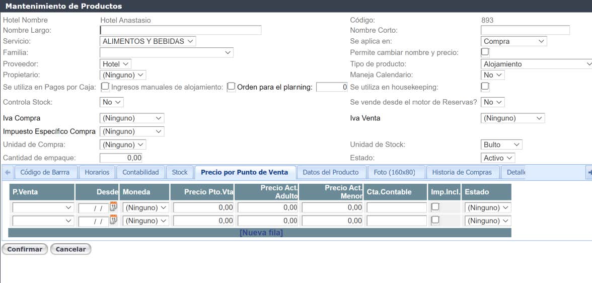 Crear un Nuevo Producto