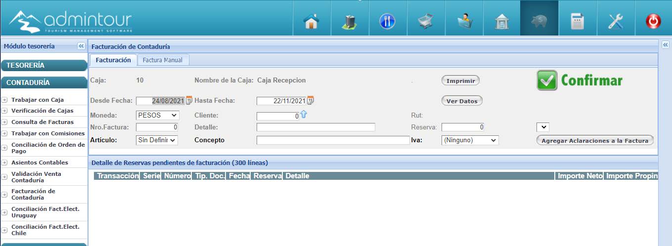 Facturación de Contaduría